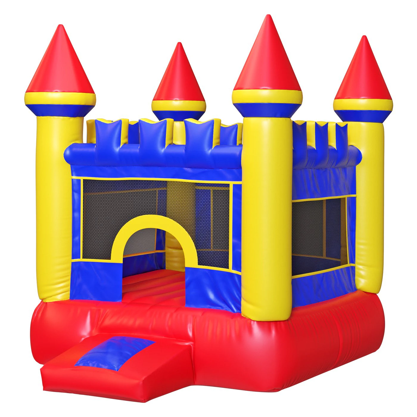 Bouncy castle trampoline 3D Model .c4d .max .obj .3ds .fbx .stl .blend 