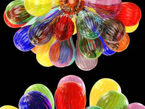 천장 램프 버블 3D 모델