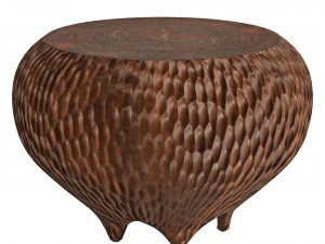 Sedia cesellata bruciata Modello 3D