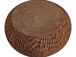 Burnt Chiseled Chair 3D Model