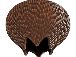 Burnt Chiseled Chair Modèle 3D
