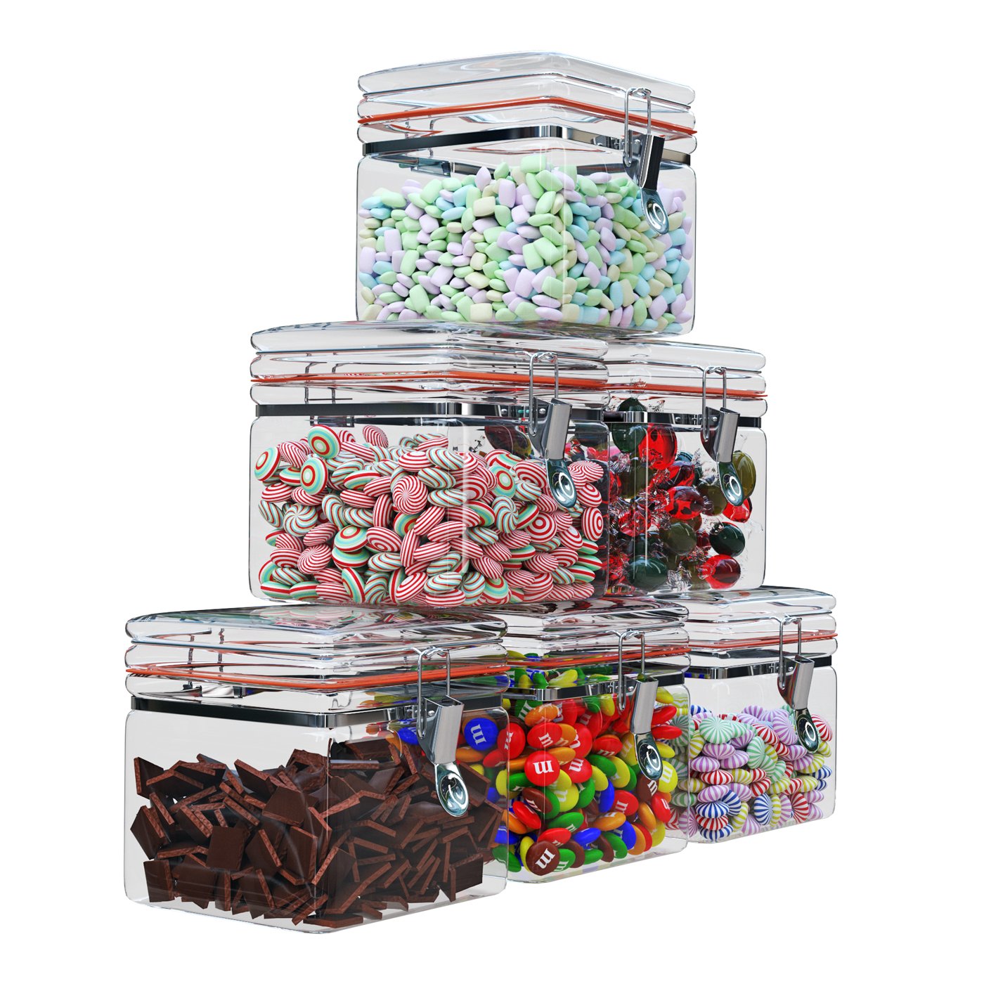 Candy in Jars 3D Model Collection