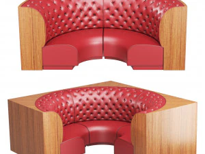 Sof&aacute; Modular Capitone bar Modelo 3D