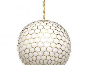 Pendant lamp Capiz Honeycomb 3D Модель