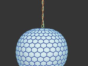 Pendant lamp Capiz Honeycomb 3D Модель