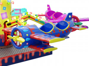 Childrens carousel Planes Modèle 3D