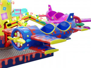 Childrens carousel Planes 3D Model