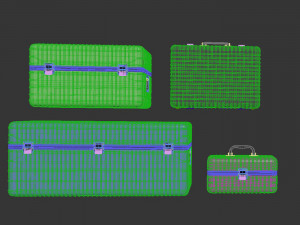 Suitcases 3D Modell