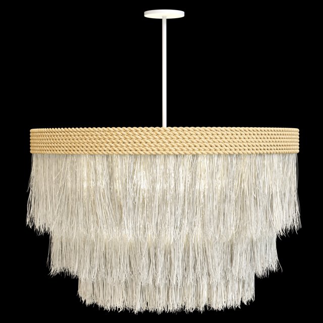 Chandelier Fringe 3D Model .c4d .max .obj .3ds .fbx .stl .blend 