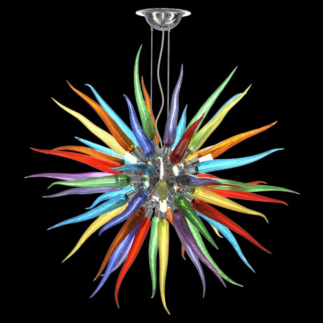 Sole chandelier 3D 모델 .c4d .max .obj .3ds .fbx .stl .blend 