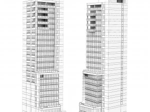 Chelsea Arts Tower Condo New York 3D Model