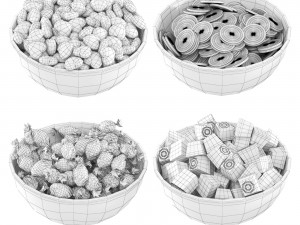 Bowl with chocolates Modèle 3D