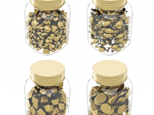 Chocolates in a jar 3D Model