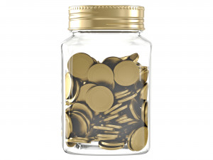 Chocolates in a jar 3D Model