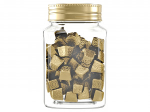 Chocolates in a jar 3D Model