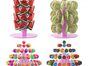 Lollipops on a stand 3Dモデル
