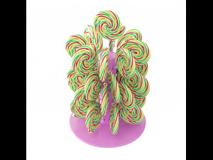 Lollipops on a stand 3D 모델