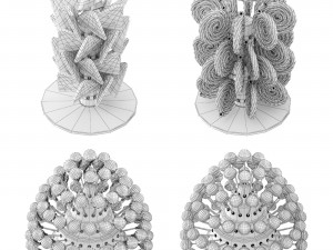 Lollipops on a stand 3D 모델
