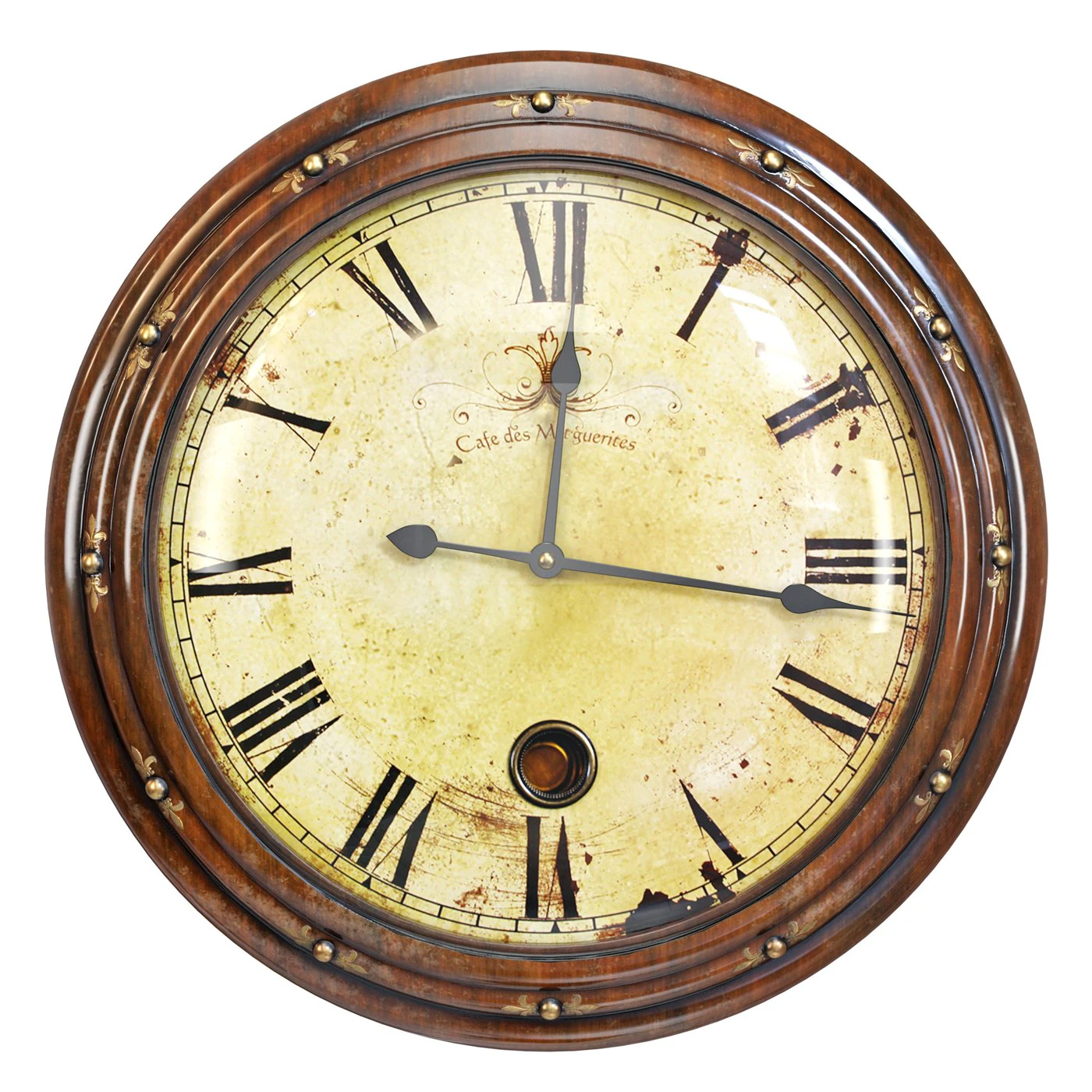 Old wall clock 3D Model .c4d .max .obj .3ds .fbx .stl .blend 