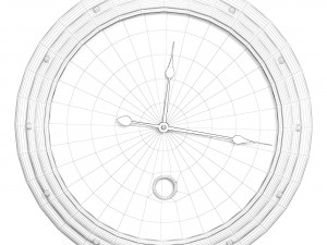 Old wall clock 3D 模型
