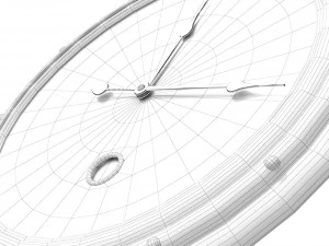 Old wall clock 3D Model