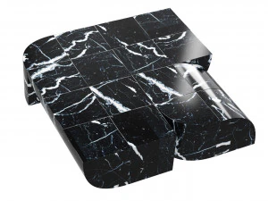 Coffee table 02 marble Forest Giaconia 3D Model