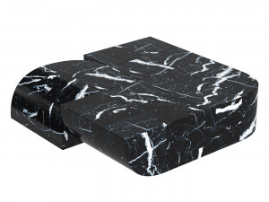 Coffee table 02 marble Forest Giaconia 3D-Modell