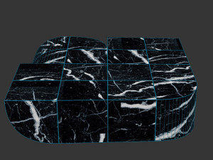 Coffee table 02 marble Forest Giaconia 3D-Modell