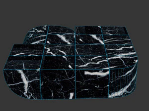 Coffee table 02 marble Forest Giaconia 3D Model