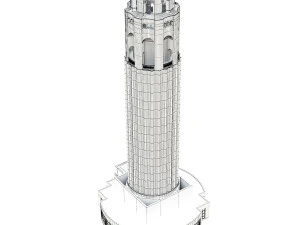 Coit Tower San Francisco 3D Model