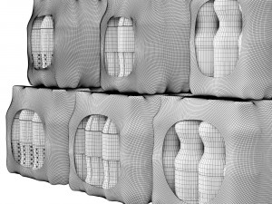 Cola Fanta Sprite Pack 3D Модель