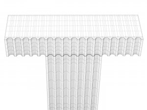 Marble profile console Model 3D