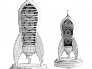 Cosmotron speakers 3D Model