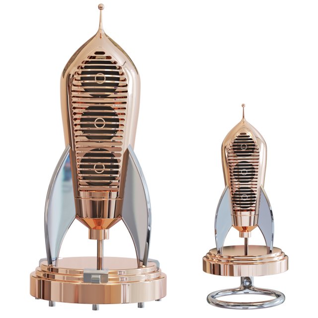 Cosmotron speakers 3D Model .c4d .max .obj .3ds .fbx .stl .blend