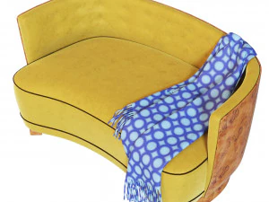 Sofa Curved 3D Model