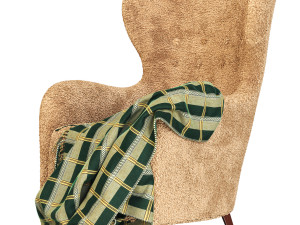 Armchair Danish Easy 3D Model