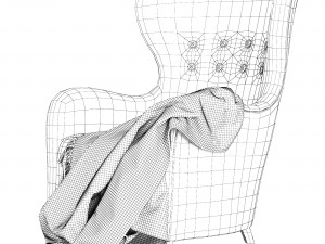 Armchair Danish Easy Modelo 3D