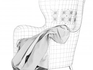 Armchair Danish Easy 3D Model