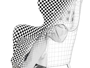 Armchair Danish Easy Modelo 3D