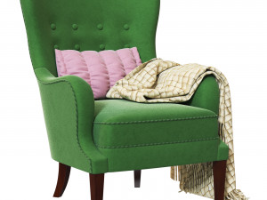 Armchair Danish Lounge Modèle 3D