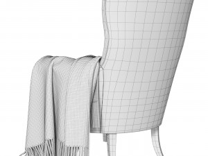 Armchair Danish Lounge 3D Model