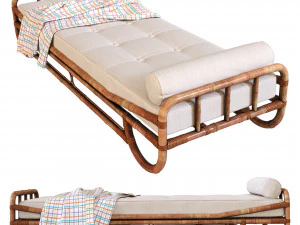 Chaise longue Bamboo 3D Model