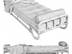 Chaise longue Bamboo 3D Model