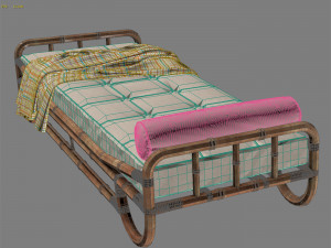 Chaise longue Bamboo 3D Модель