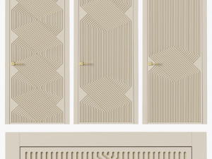 Interior doors milled 4 3D Model