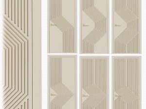 Interior doors milled 5 3Dモデル