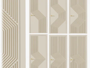 Puertas interiores fresadas 5 Modelo 3D
