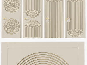 Interior doors milled 8 3D 모델