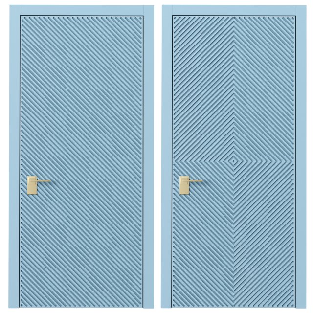 Interior doors milled 10 3D 模型 .c4d .max .obj .3ds .fbx .stl .blend 