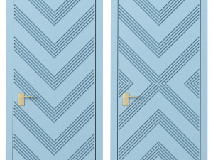 Interior doors milled 11 Modello 3D